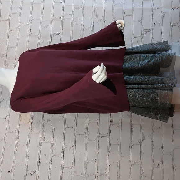 Purple Lane Bryant Widneck Plum Bell Sleeve Sweater NWT 18/20 2X - Picture 2 of 8